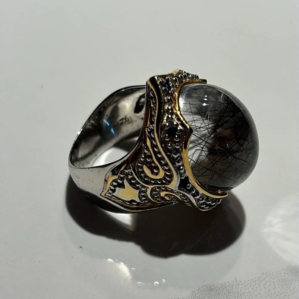 Beautiful Rutile Quartz ring - Picture 5 of 11